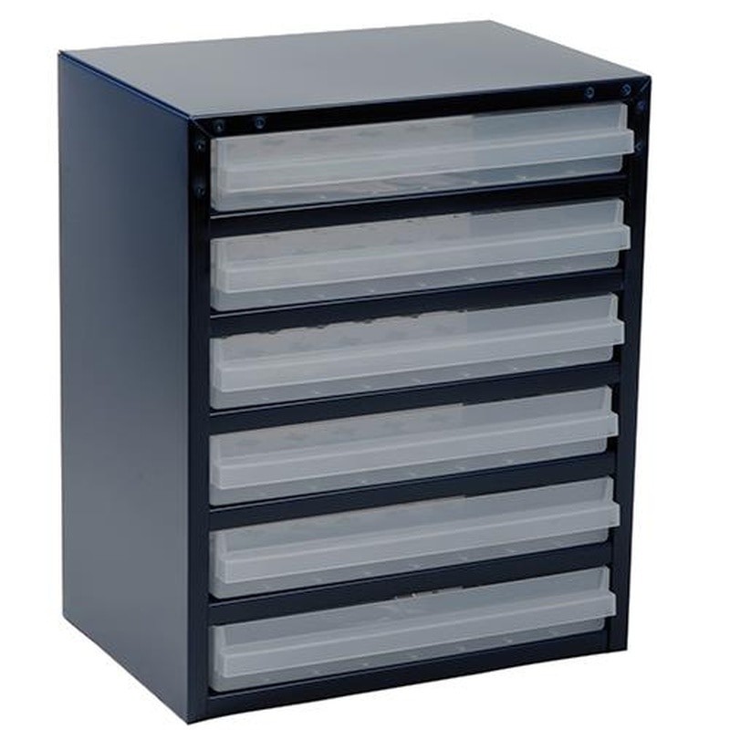 エスコ EA661BD-3 360x250x440mm/1列6段パーツキャビネット 1個（ご注文単位1個）【直送品】