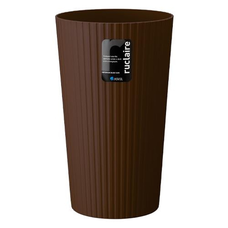 エスコ EA995AA-606 φ240x400mm/13Lダストボックス(丸型/茶/5個) 1個（ご注文単位1個）【直送品】