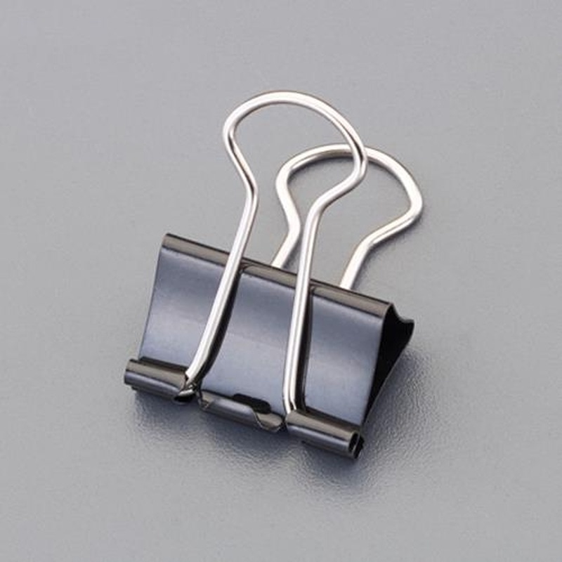 エスコ EA762FB-280 19mm/50枚バインダークリップ(40個) 1個(ご注文単位1個)【直送品】