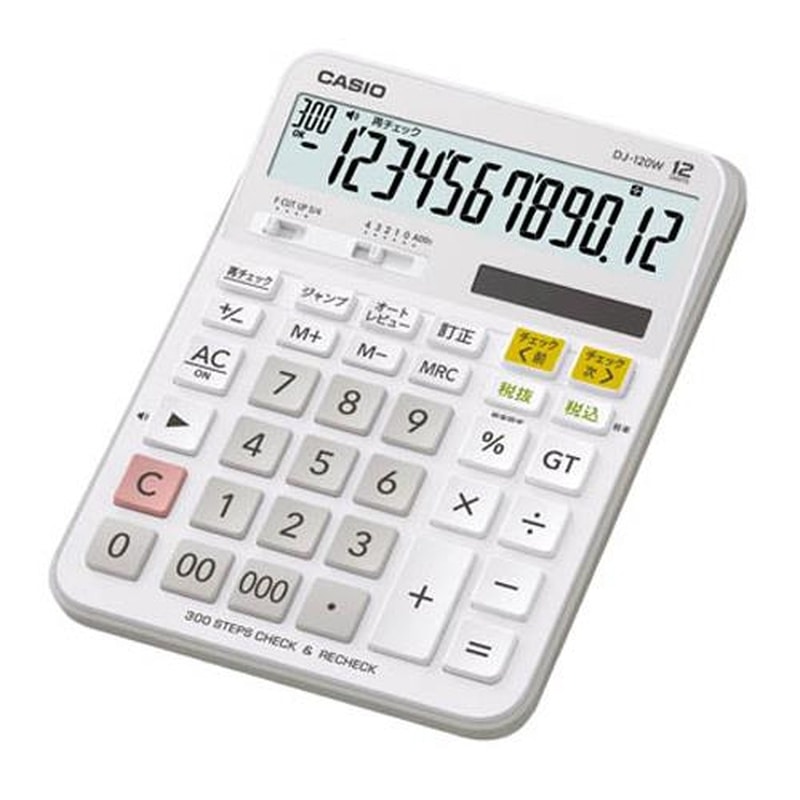 エスコ EA761GA-140 12桁計算機(チェック検算) 1個(ご注文単位1個)【直送品】