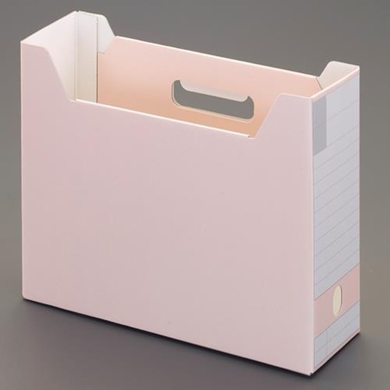 エスコ EA954TE-165 316x102x260mmファイルスタンド(ピンク/10個) 1個(ご注文単位1個)【直送品】