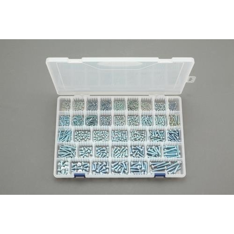 エスコ EA949AF-81 M2-M6鍋頭小ねじセット(ユニクロメッキ) 1個（ご注文単位1個）【直送品】