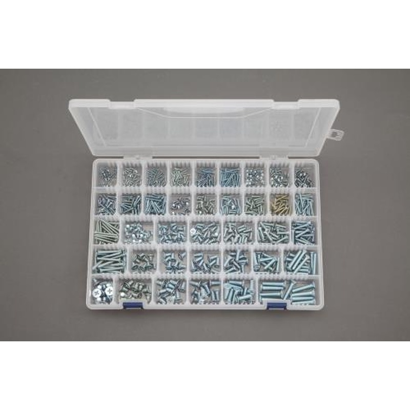 エスコ EA949AF-82 M2-M6皿頭小ねじセット(ユニクロメッキ) 1個（ご注文単位1個）【直送品】