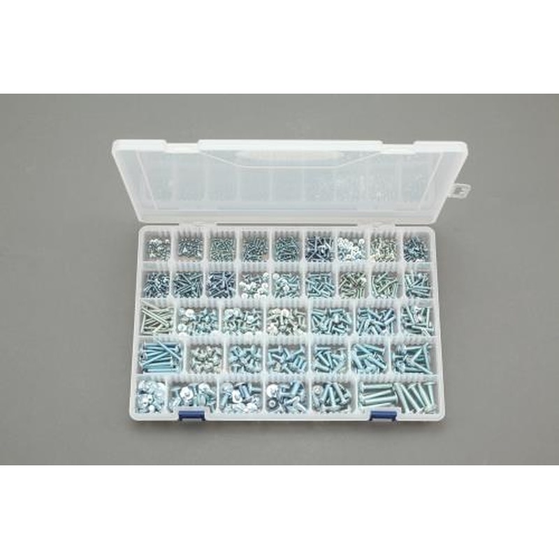 エスコ EA949AF-83 M2-M6トラス頭小ねじセット(ユニクロメッキ) 1個（ご注文単位1個）【直送品】