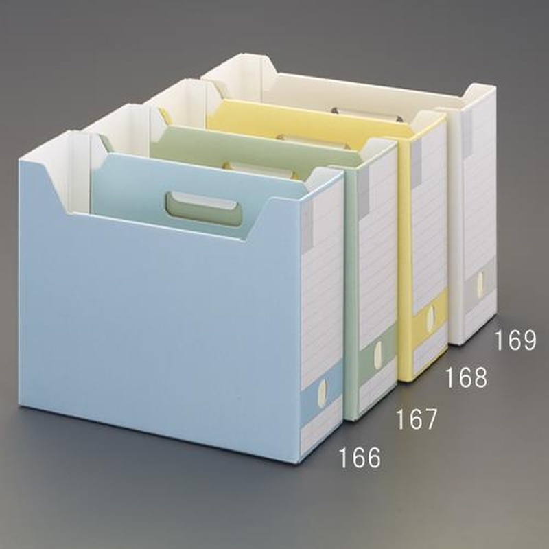 エスコ EA954TE-168 316x102x260mmファイルスタンド(イエロー/10個) 1個(ご注文単位1個)【直送品】