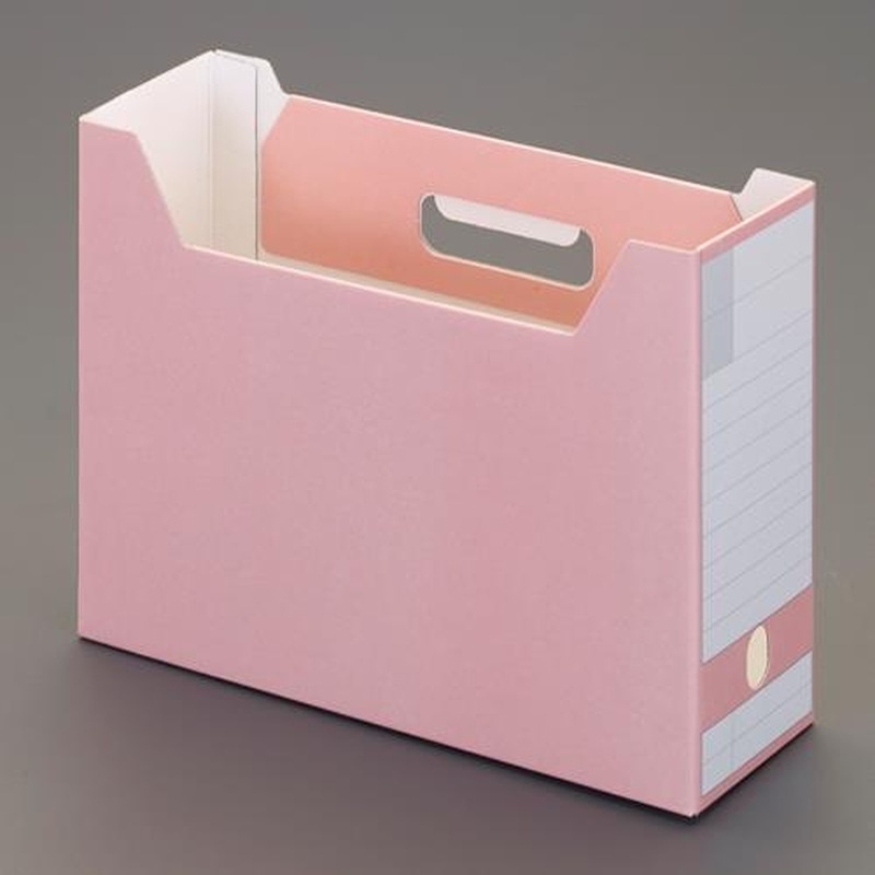 エスコ EA954TE-160 316x102x240mmファイルスタンド(ピンク/5個) 1個(ご注文単位1個)【直送品】