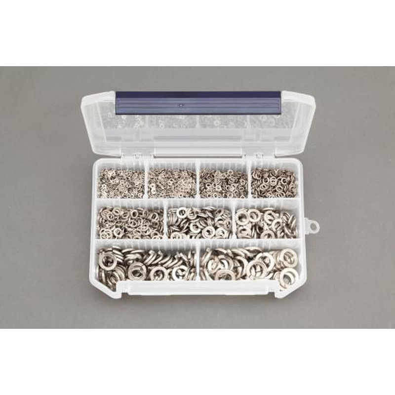 エスコ EA949LY-13 M2-M12スプリングワッシャーセット(ステンレス製) 1個（ご注文単位1個）【直送品】