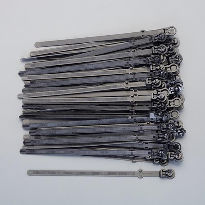 エスコ EA475ET-20 204mm結束バンド(再結束タイプ/黒/100本) 1個（ご注文単位1個）【直送品】