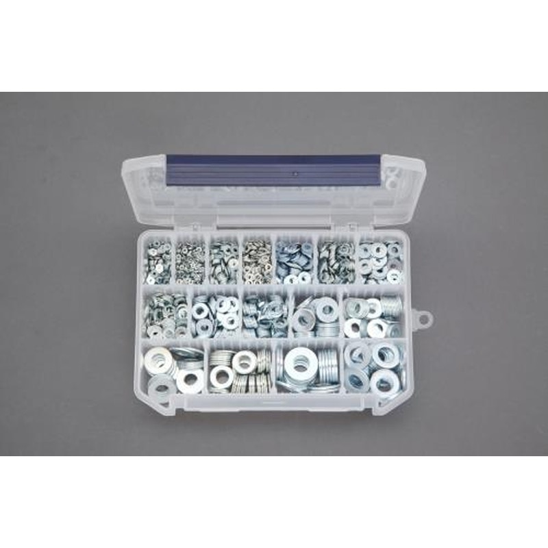 エスコ EA949LX-22 M2-M12平ワッシャーセット(ユニクロメッキ) 1個（ご注文単位1個）【直送品】