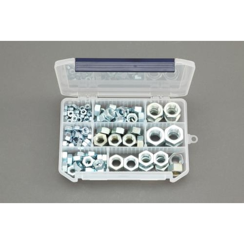 エスコ EA949LS-17 M6-M20六角ナットセット(ユニクロメッキ) 1個（ご注文単位1個）【直送品】