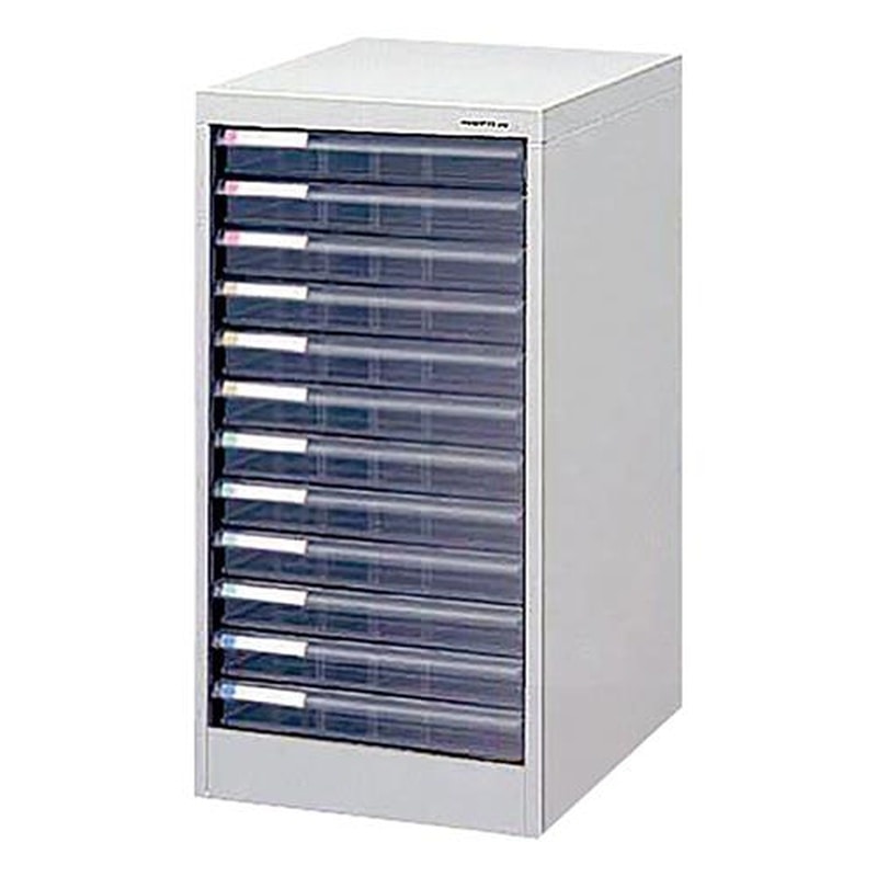 エスコ EA954FD-38 277x336x622mm/浅12段キャビネット(トレー型) 1個(ご注文単位1個)【直送品】