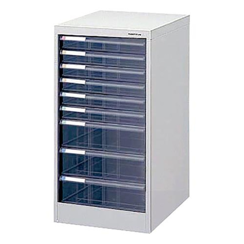 エスコ EA954FD-37 277x336x622mm/浅6・深3段キャビネット(トレー型) 1個(ご注文単位1個)【直送品】