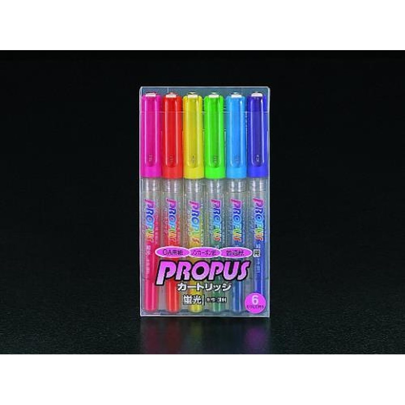 エスコ EA765MH-16 6本組蛍光ペンセット 1個（ご注文単位1個）【直送品】