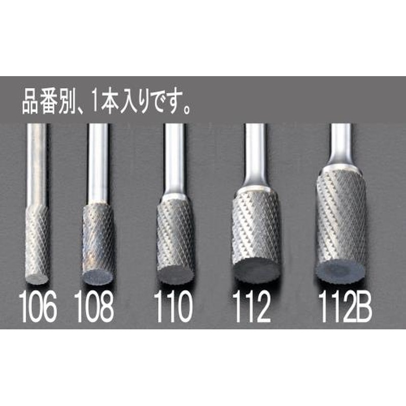 エスコ EA819JA-112 12x19x65mm/6mm軸超硬カッター(ステンレス用) 1個（ご注文単位1個）【直送品】