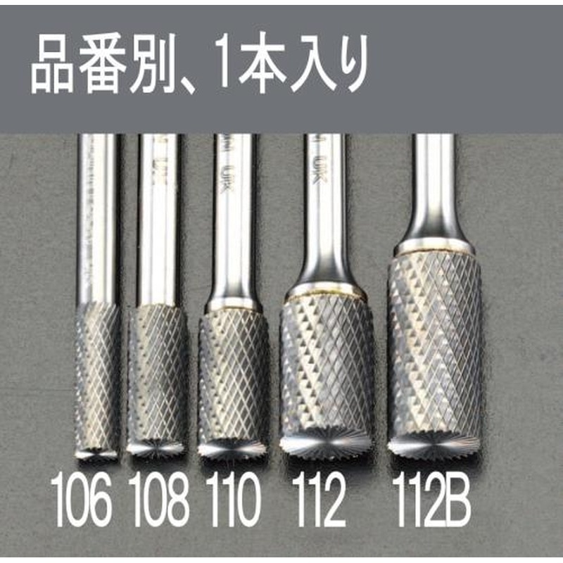 エスコ EA819JJ-108 8x19mm/6mm軸超硬カッター(ステンレス用) 1個（ご注文単位1個）【直送品】