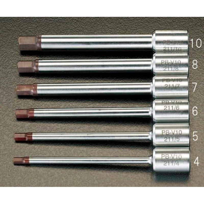 エスコ EA617VC-10 3/8”DR/10x120mm［INHEX]ビットソケット 1個（ご注文単位1個）【直送品】