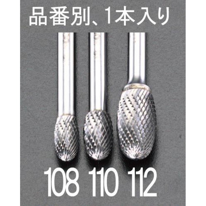 エスコ EA819JG-112 12x22mm/6mm軸超硬カッター(ステンレス用) 1個（ご注文単位1個）【直送品】