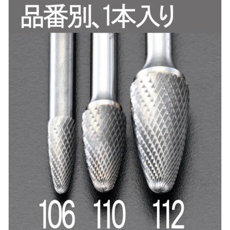 エスコ EA819JE-112 12x25mm/6mm軸超硬カッター(ステンレス用) 1個（ご注文単位1個）【直送品】