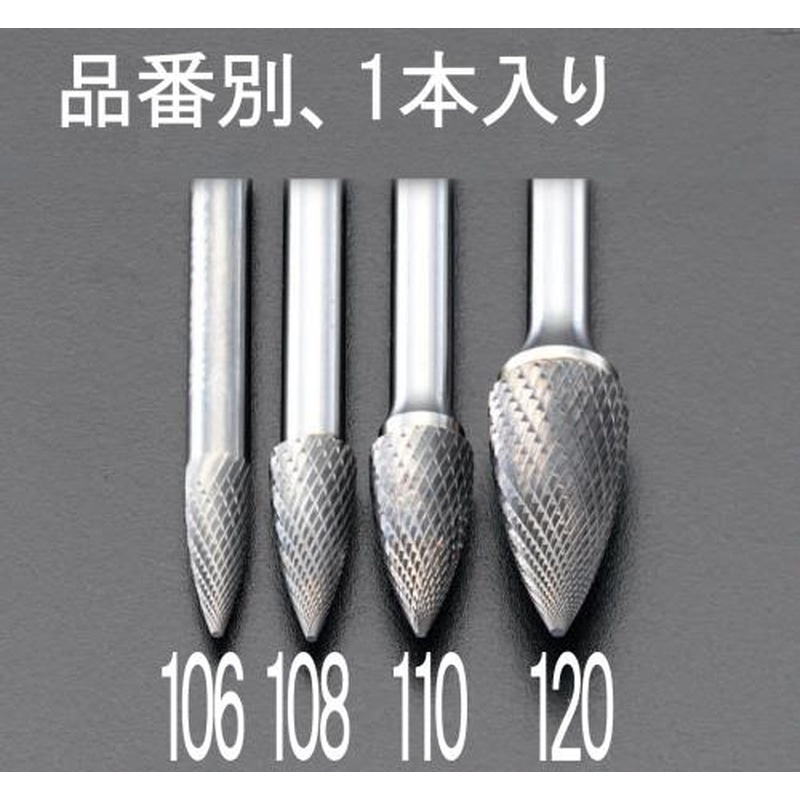 エスコ EA819JF-112 12x25mm/6mm軸超硬カッター(ステンレス用) 1個(ご注文単位1個)【直送品】