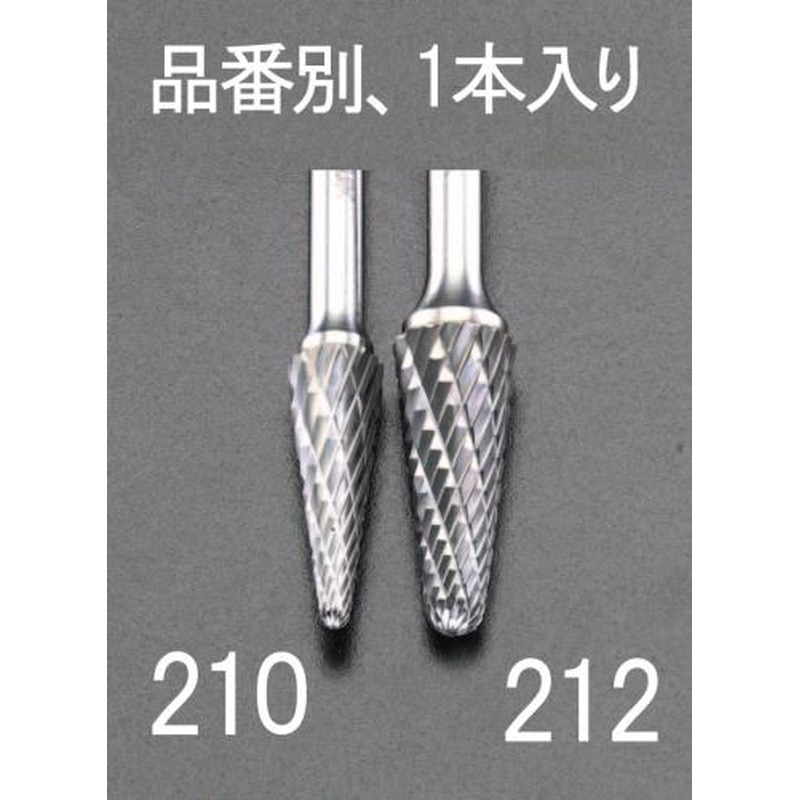 エスコ EA819JC-210 10x27mm/6mm軸超硬カッター(鉄・鋳物用) 1個(ご注文単位1個)【直送品】
