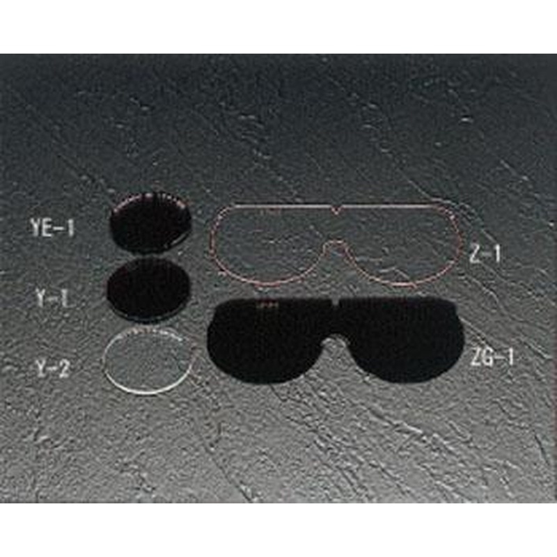 エスコ EA800Y-2[EA800Y，YE用]クリアーレンズ(1枚) 1個（ご注文単位1個）【直送品】