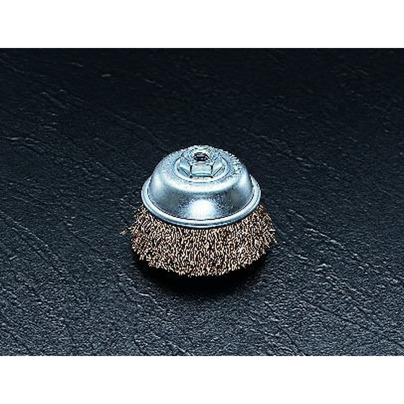 エスコ EA809-2 φ75mm/M10x1.5ワイヤーブラシ(カップ型) 1個(ご注文単位1個)【直送品】