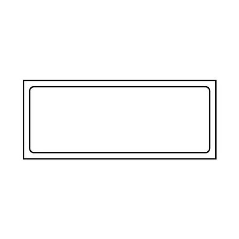 エスコ EA983CF-51 132x312mm置場標識用ステッカー(無地) 1個(ご注文単位1個)【直送品】