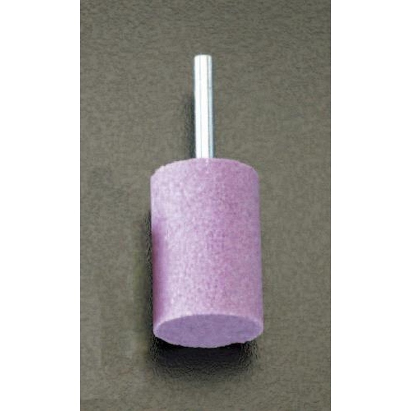 エスコ EA819HW-45 32x50mm/6mm軸軸付砥石(赤) 1個（ご注文単位1個）【直送品】