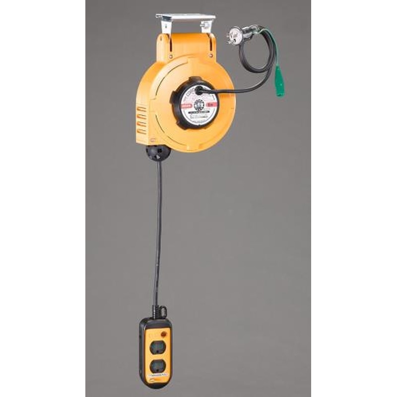 エスコ EA815SS-2 AC125V/15Ax6.0m自動巻リール付コンセント 1個（ご注文単位1個）【直送品】