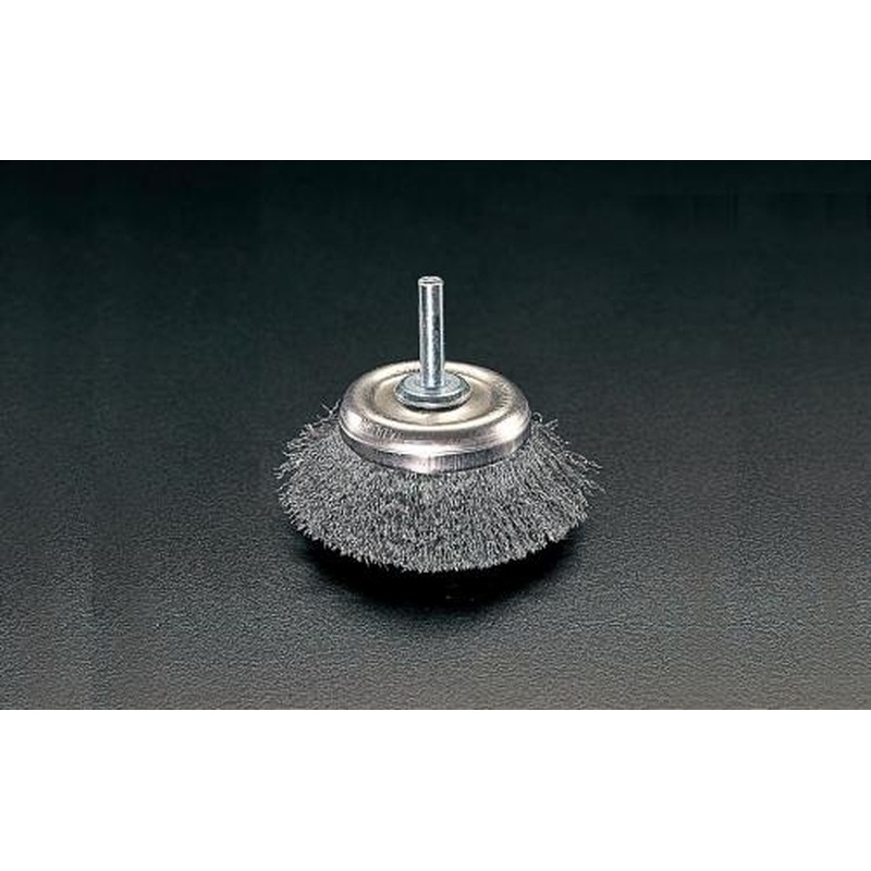エスコ EA819BU-70 70mm/6.4mm軸軸付ブラシ(カップ型スチール製) 1個（ご注文単位1個）【直送品】