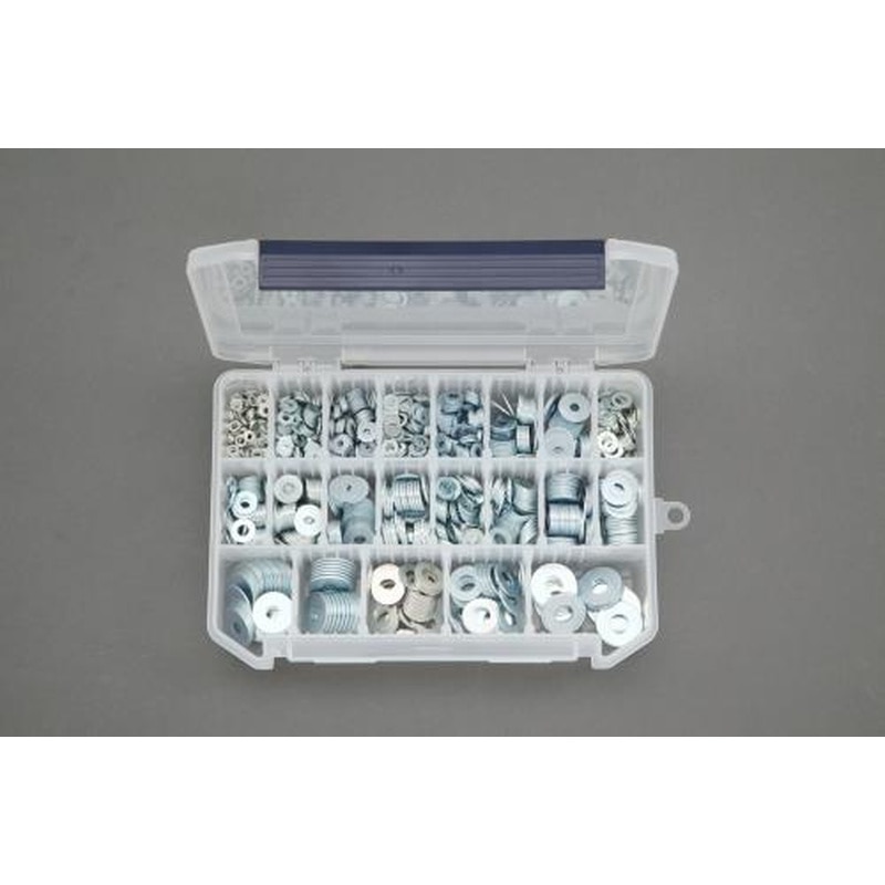 エスコ EA949LX-32 M3-M8平ワッシャーセット(ユニクロメッキ) 1個（ご注文単位1個）【直送品】