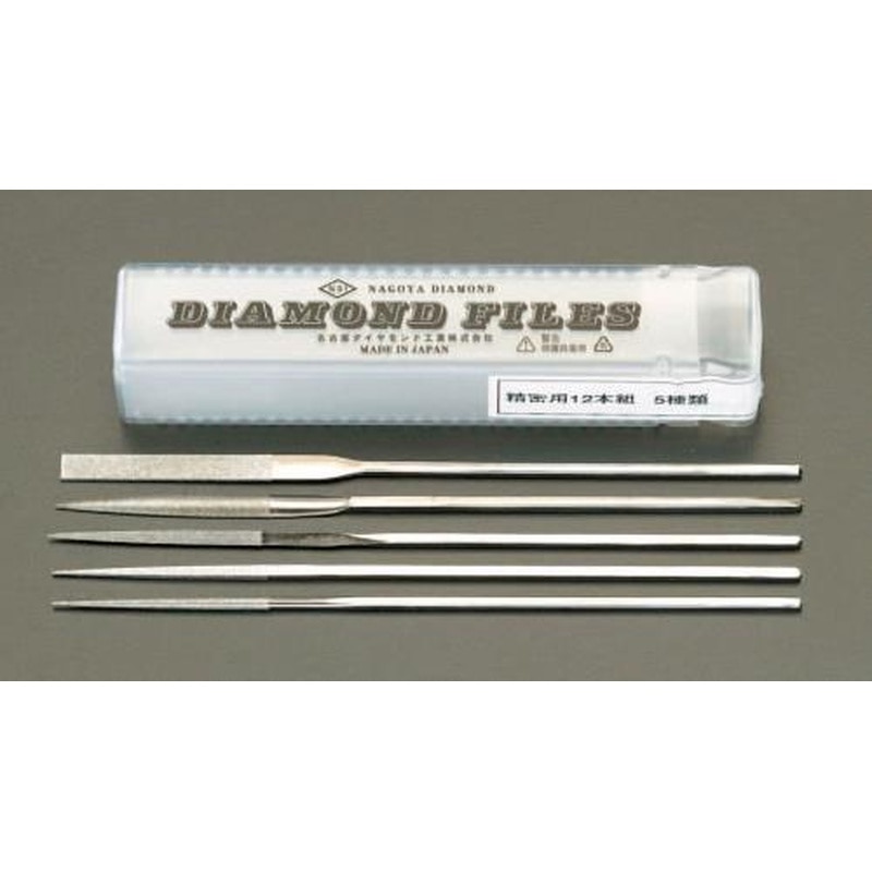 エスコ EA826NA-12 140mm/#150ダイヤモンドヤスリ(精密・5種・5本組) 1個(ご注文単位1個)【直送品】