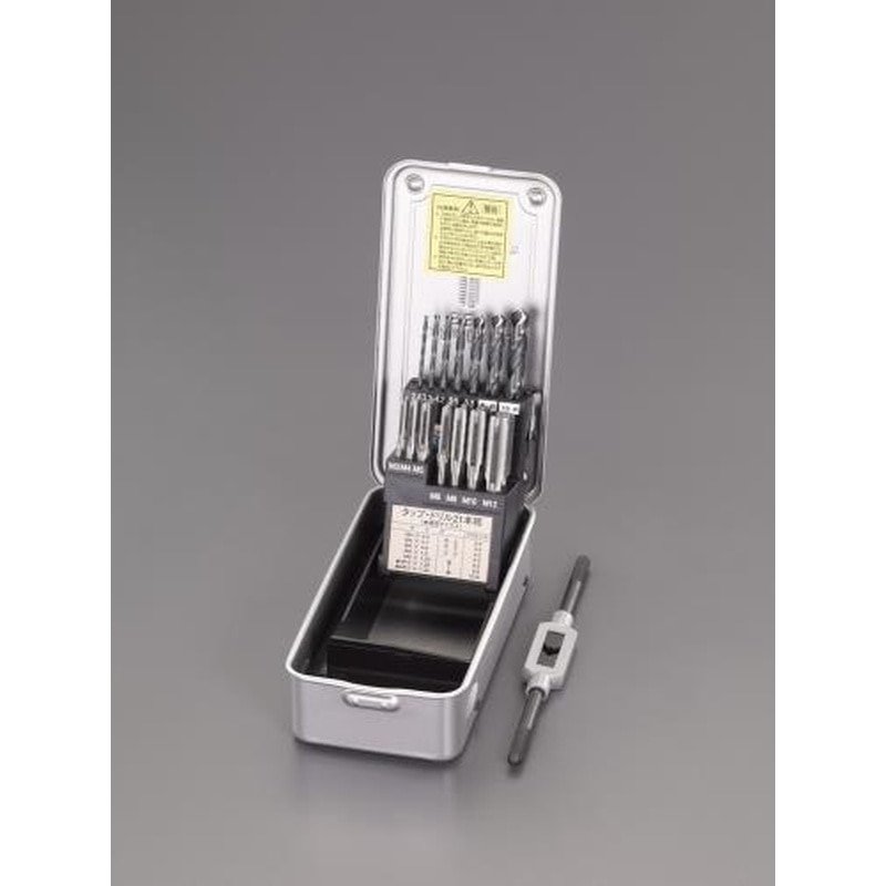 エスコ EA829AM M3-M12タップ・ドリルセット 1個（ご注文単位1個）【直送品】