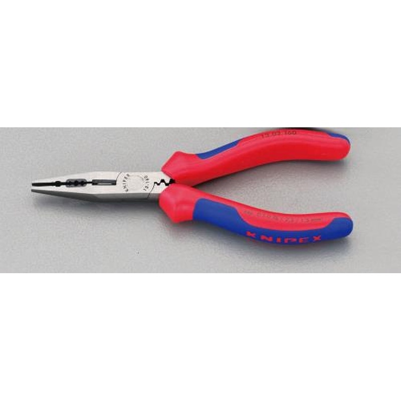 エスコ EA537PD-160 160mm穴付ラジオペンチ(グリップ・圧着付) 1個（ご注文単位1個）【直送品】