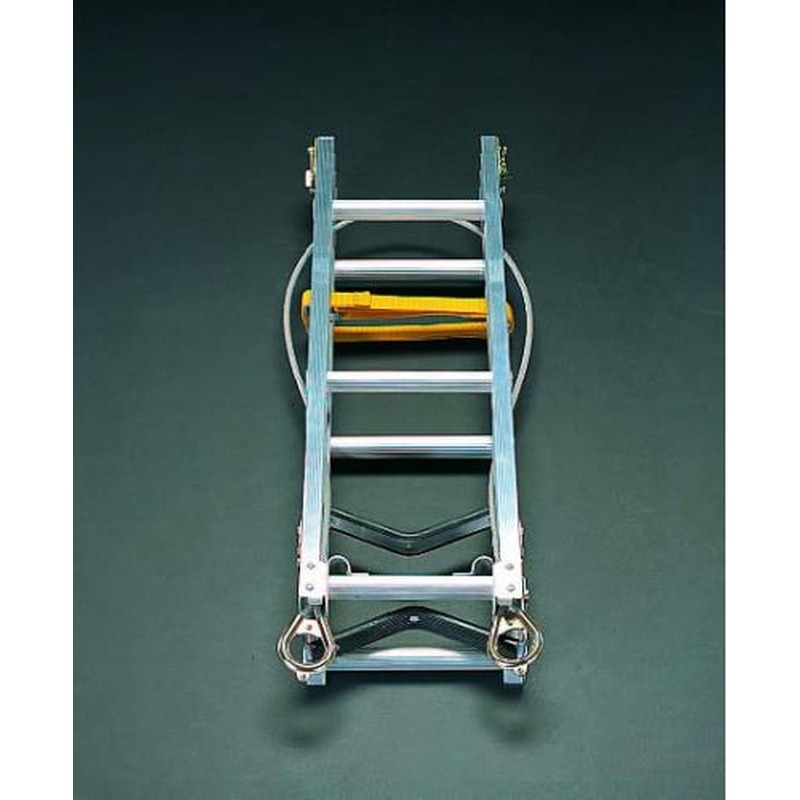 エスコ EA902XB 0.86/1.65m昇柱はしご(折畳式/アルミ製) 1個（ご注文単位1個）【直送品】