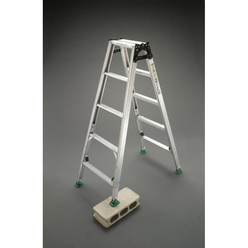 エスコ EA903F-120 1.28-1.73mはしご兼用脚立(調整脚) 1個（ご注文単位1個）【直送品】