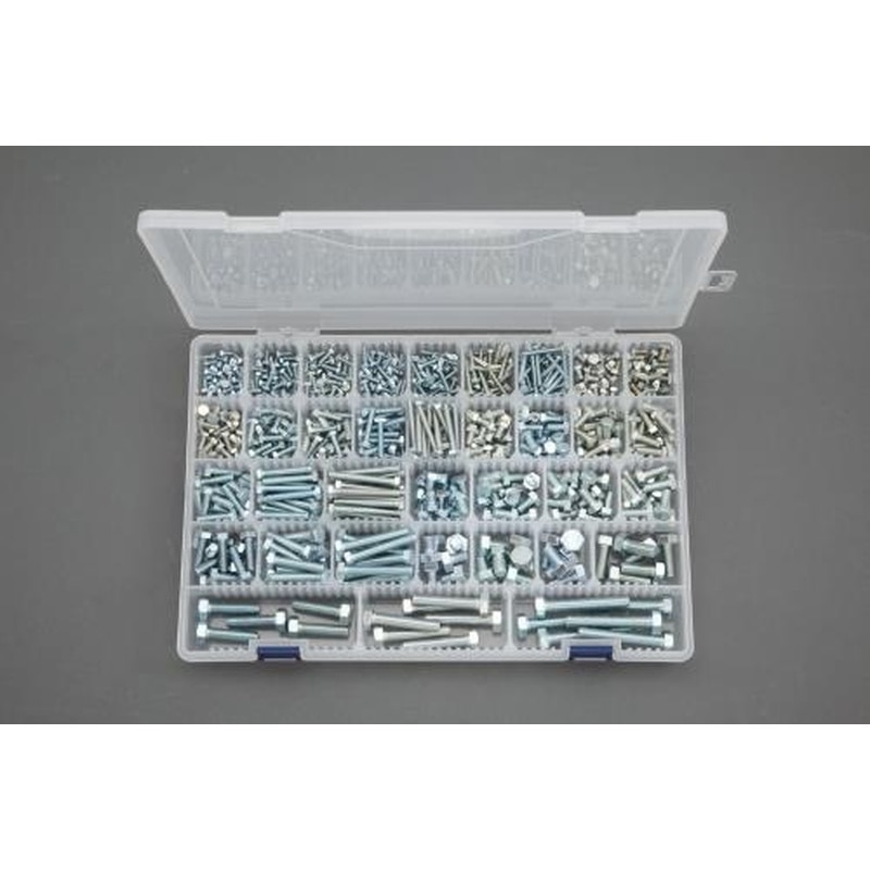 エスコ EA949L-1 M3-M8六角ボルトセット(ユニクロメッキ) 1個（ご注文単位1個）【直送品】