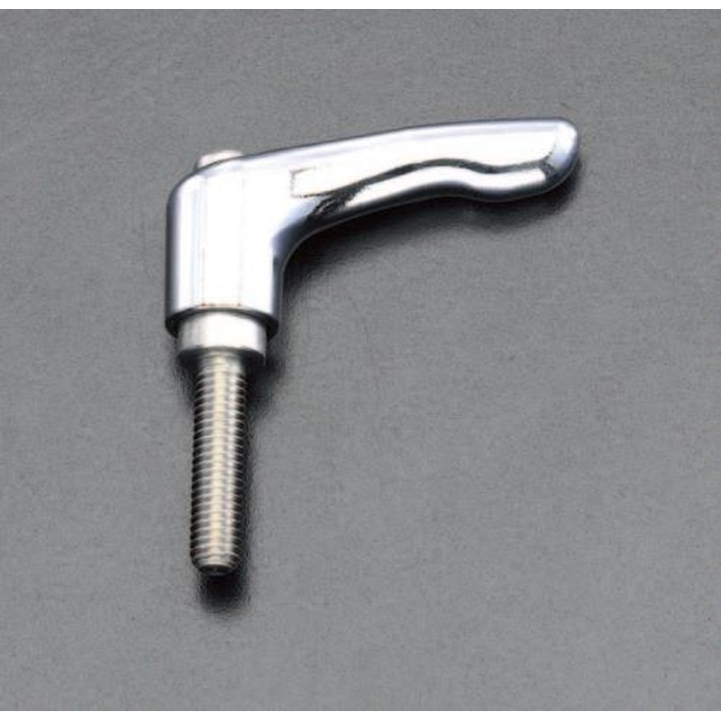 エスコ EA948CD-132 M10x25mm雄ねじクランプレバー(ステンレスネジ/クローム) 1個（ご注文単位1個）【直送品】