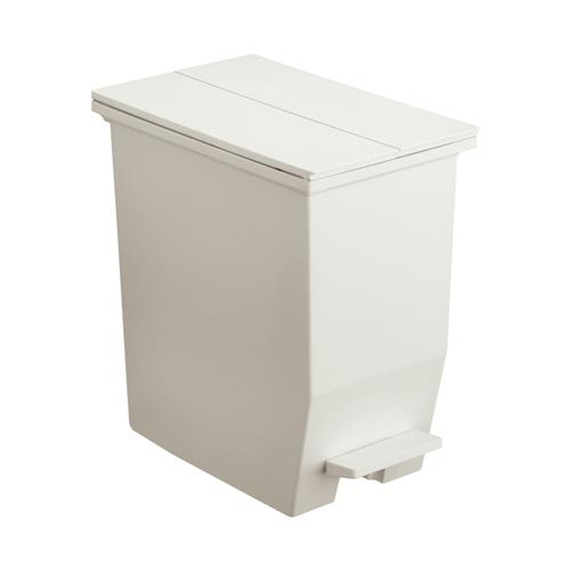 エスコ EA995AA-721 20Lダストボックス(ペダル開閉式/ホワイト) 1個(ご注文単位1個)【直送品】