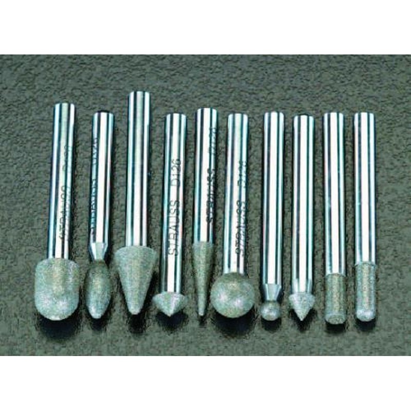 エスコ EA819SY-63 10本組ダイヤモンドバー(6mm軸) 1個（ご注文単位1個）【直送品】