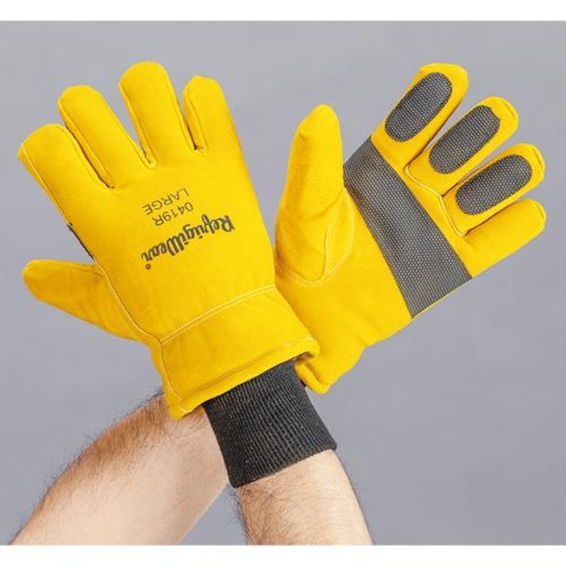 エスコ EA915GF-1[L]手袋(防寒-34゜C/牛革) 1個（ご注文単位1個）【直送品】