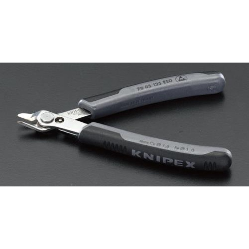 エスコ EA535KE-11 125mm精密用ニッパー(ESDグリップ/INOX) 1個（ご注文単位1個）【直送品】