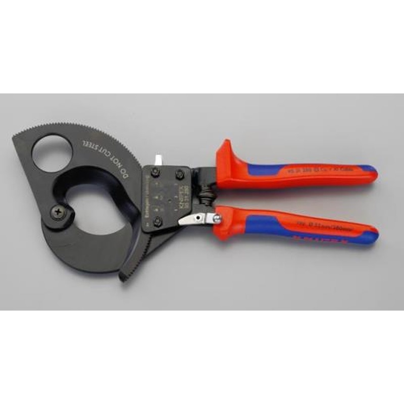 エスコ EA585KR-2 φ52mm/280mmケーブルカッター(ラチェット式) 1個（ご注文単位1個）【直送品】