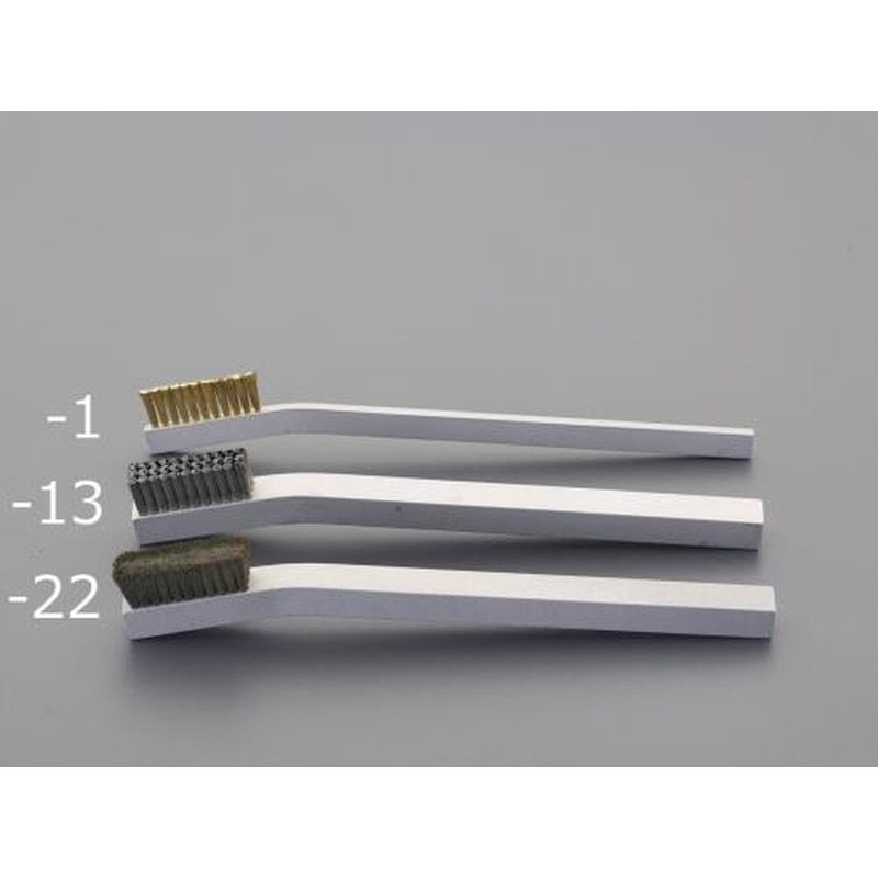 エスコ EA109AJ-12 6.4x30mm/163mm精密用ブラシ(ステンレス・アルミ柄) 1個（ご注文単位1個）【直送品】