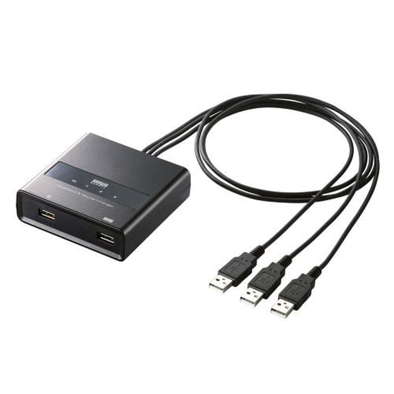 エスコ EA764AE-85 パソコン自動切替器(キーボード・マウス用/3:1) 1個(ご注文単位1個)【直送品】