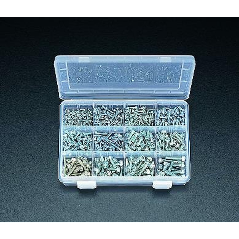 エスコ EA949DF M3-M6六角穴付ボルトセット(ユニクロ) 1個(ご注文単位1個)【直送品】