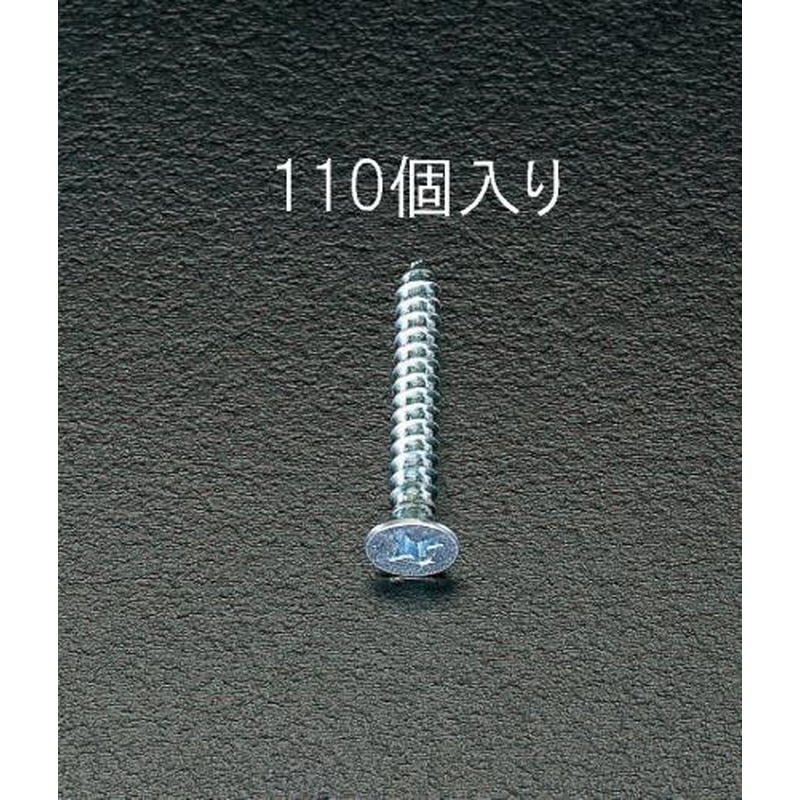 エスコ EA949ET-420 4x20mmタッピングビス(ユニクロメッキ/110本) 1個（ご注文単位1個）【直送品】