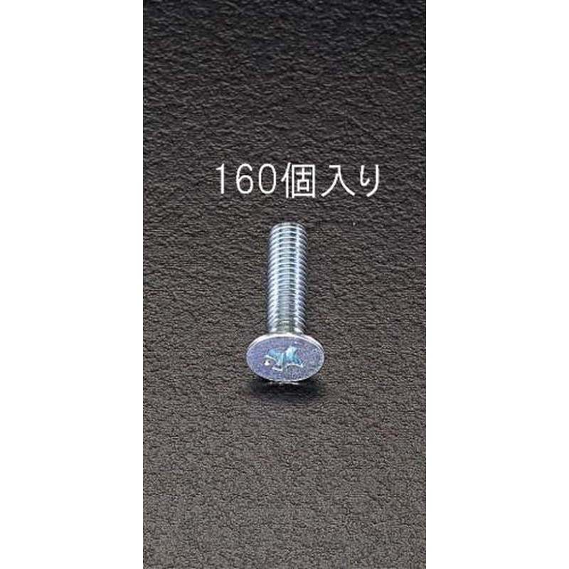 エスコ EA949GA-410 M4x10mm皿頭小ねじパック(160本) 1個（ご注文単位1個）【直送品】