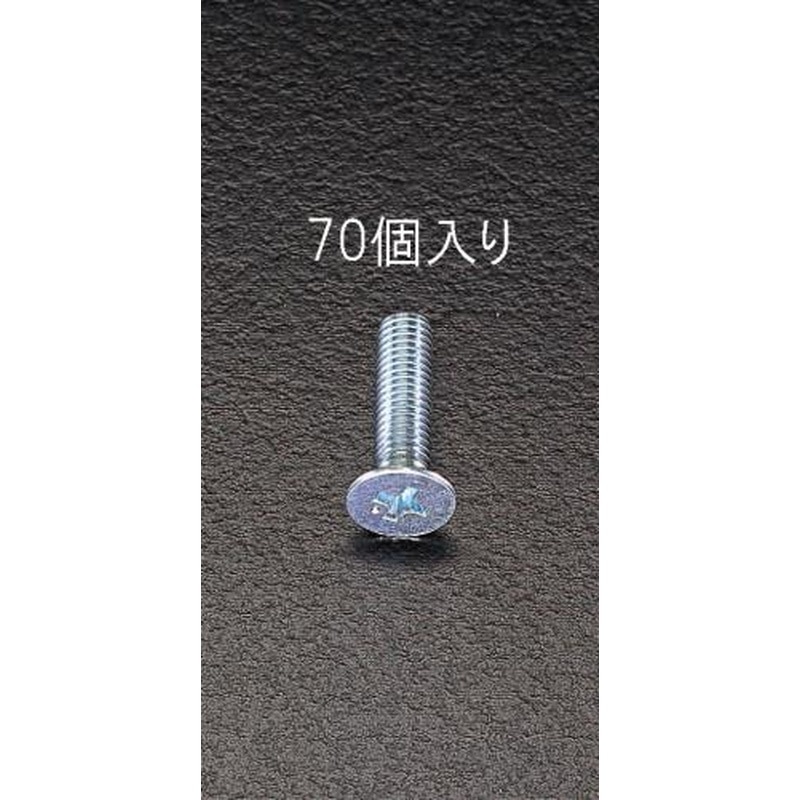 エスコ EA949GA-430 M4x30mm皿頭小ねじパック(70本) 1個（ご注文単位1個）【直送品】