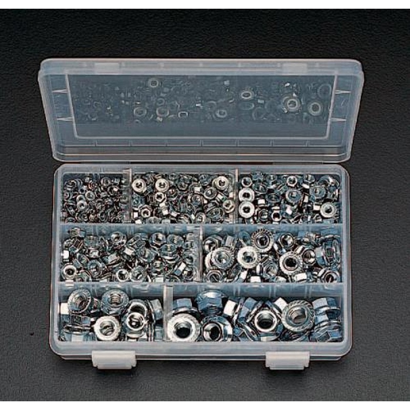 エスコ EA949GF M3-M12フランジナットセット(クロメートメッキ) 1個（ご注文単位1個）【直送品】